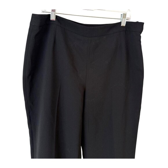Kasper Size 14 Petite Professional Polyester Dress Classic Stylist Black Pant - Picture 5 of 11